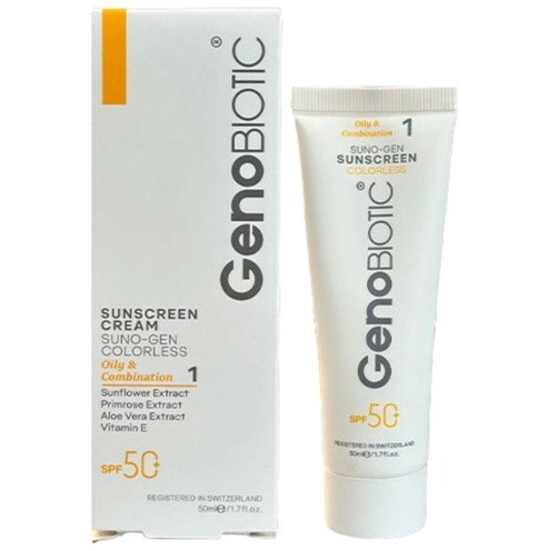 ضد آفتاب بیرنگ ژنوبایوتیک پوست چرب و مختلط SPF50